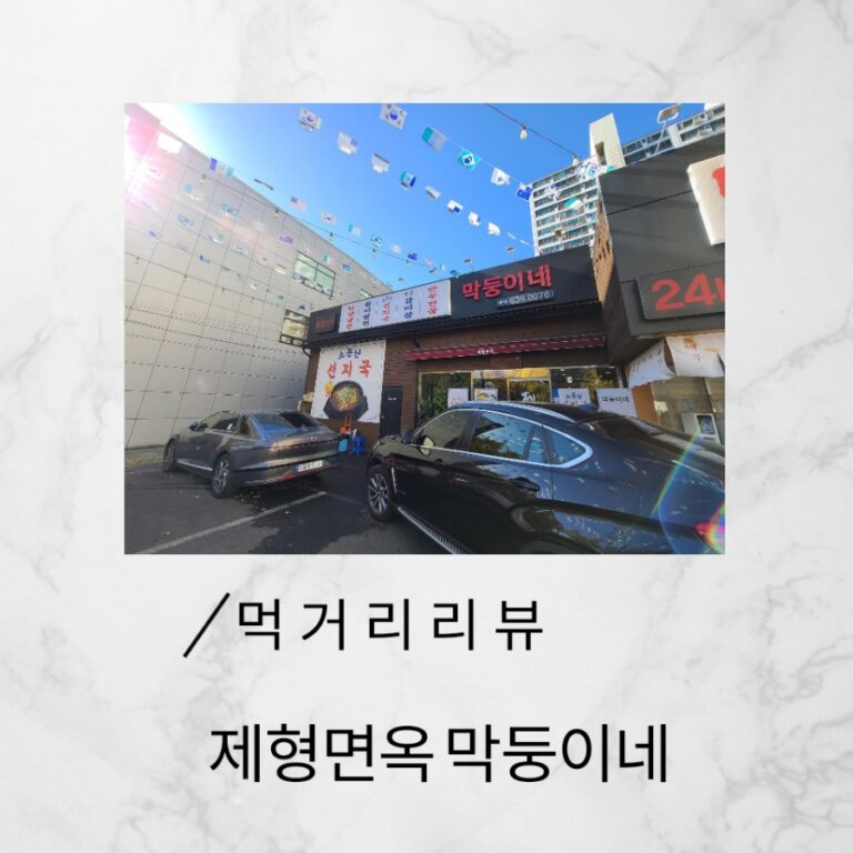 대구 상인동 냉면·만두 맛집 제형면옥 막둥이네 후기 대표 이미지