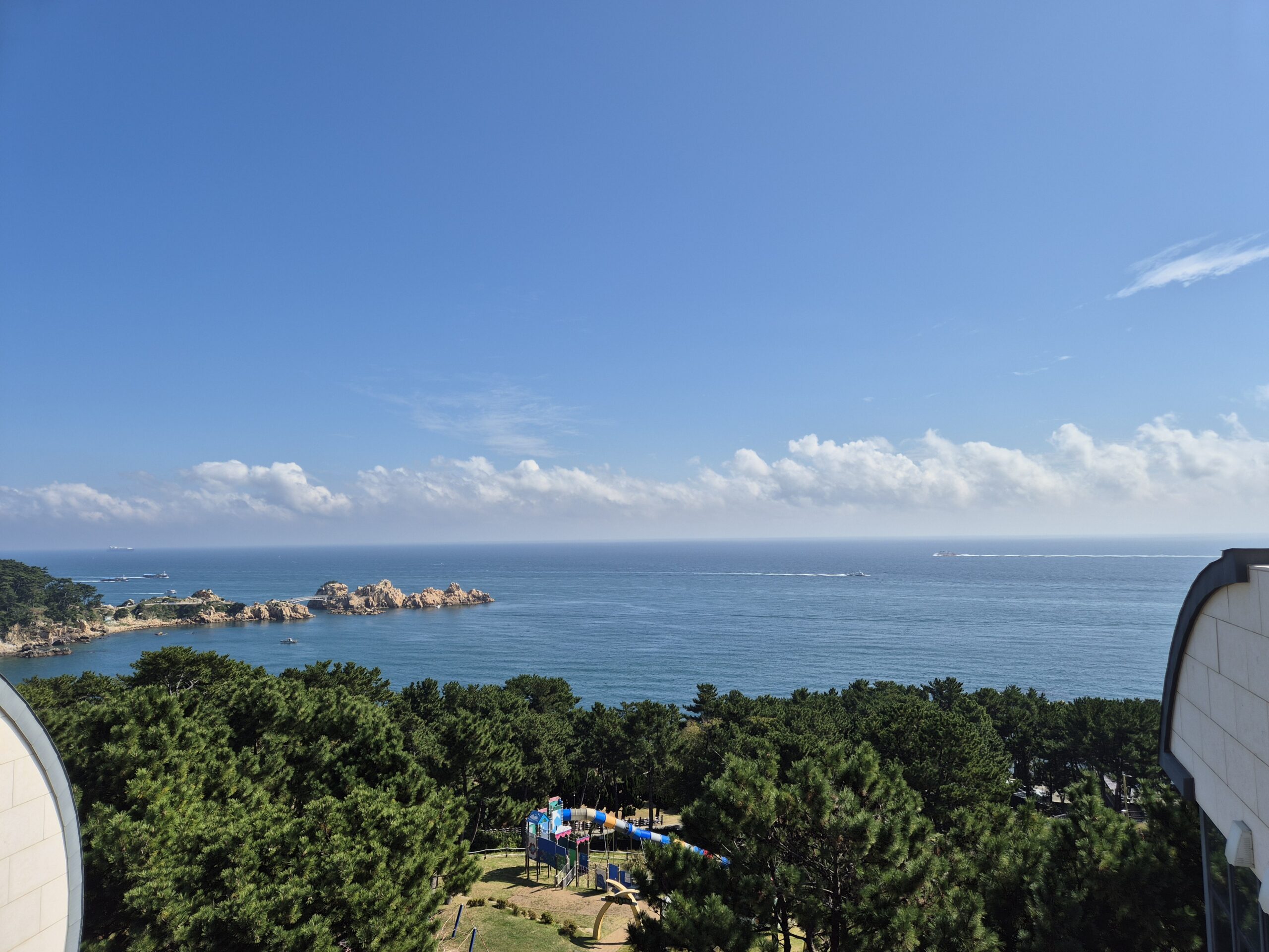 대왕별 아이누리에서 바라본 울산 바다